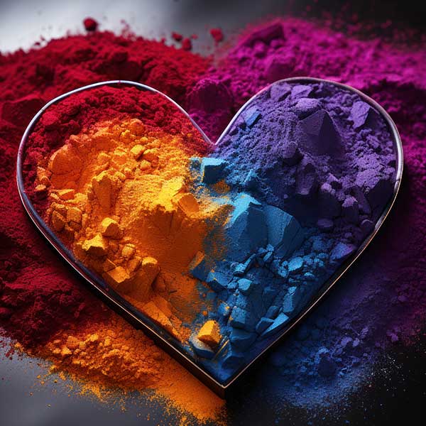 DEI Image: Heart with all colors of powder illustrating NYSEC Board Members Co-Author Editorial Published in the Times Union